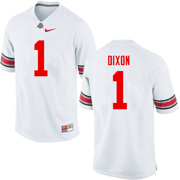 Ohio State Buckeyes #1 Johnnie Dixon College Football Jerseys Game-White